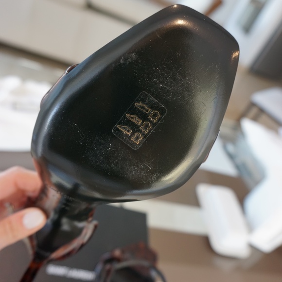 Saint laurent Amber sandals Tortoiseshell size 37.5 - Picture 7 of 12